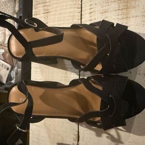 Torrid Strappy Black Sandals